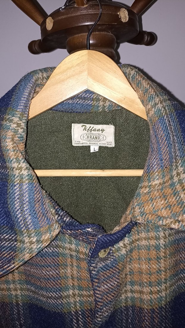 Erkek Ekose Desenli Yün Ceket Tiffany L - Görsel 2