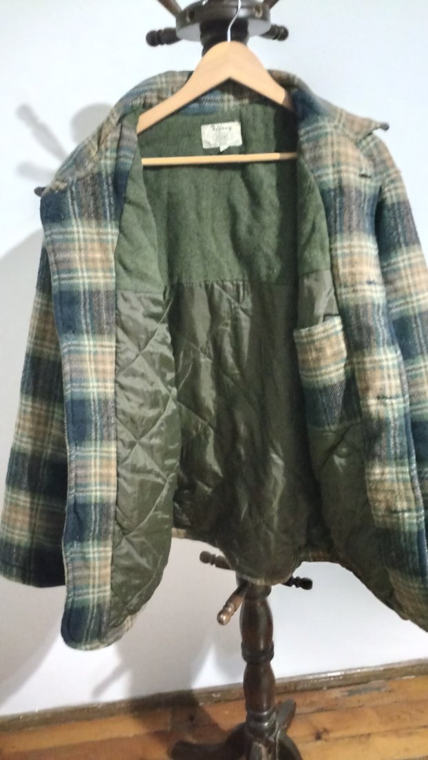 Erkek Ekose Desenli Yün Ceket Tiffany L - Görsel 4