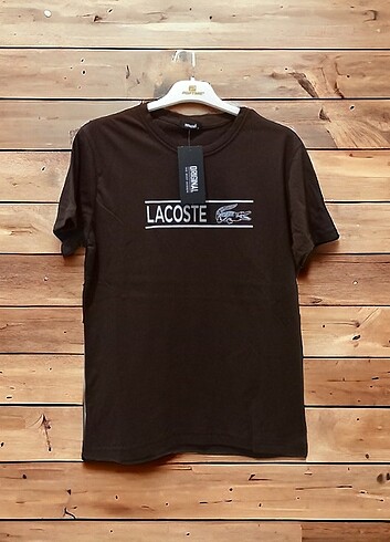 LACOSTE | Kahverengi Tişört 