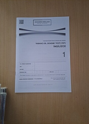 MODERN ENGLISH (YDT) 10 ADET DENEME