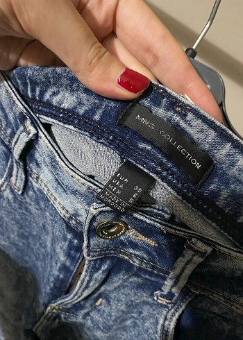 Koyu Mavi Mango Denim Kadın Jean