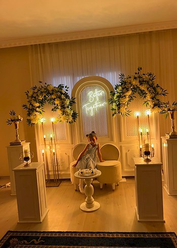 Mavi Dantel Detaylı Kız Çocuk Elbise - Görsel 3