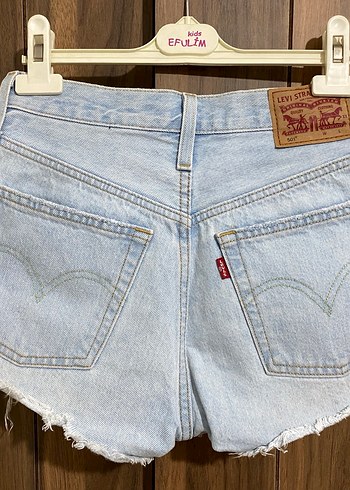 Düğmeli Loose Fit Jean Şort - Görsel 2