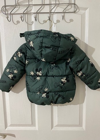 Mickey Baskılı Kapüşonlu Erkek Çocuk Kaban - Görsel 2