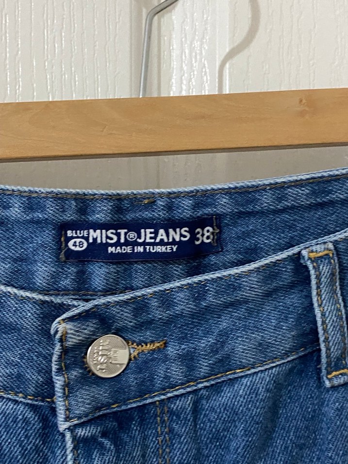 Mavi Normal Boy Kadın Kot Pantolon - Görsel 4