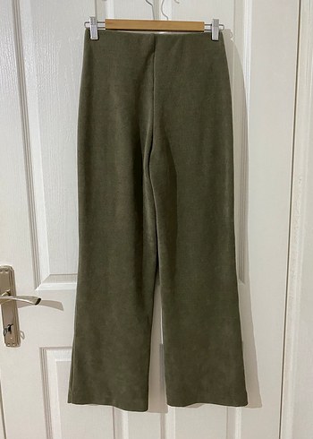 Kadın Süet Salaş Midi Kumaş Pantolon - Görsel 2