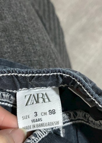 Erkek Çocuk Gri Bol Kesim Kot Pantolon - Görsel 3