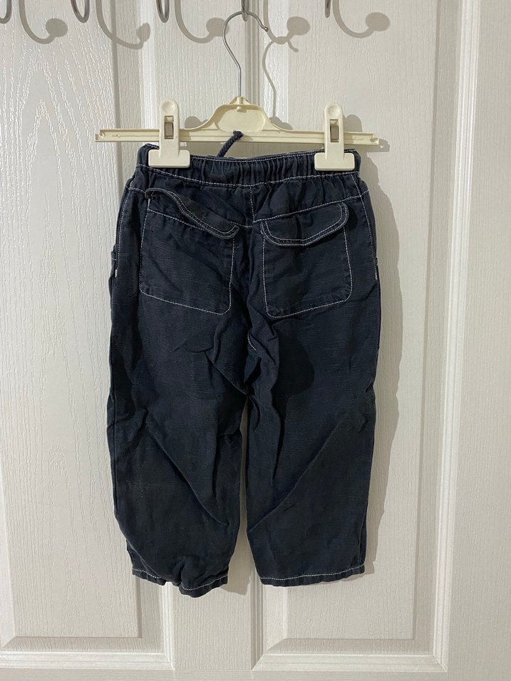 Erkek Çocuk Gri Bol Kesim Kot Pantolon - Görsel 2