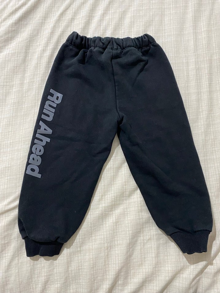 Erkek Çocuk Siyah Rahat Kesim Eşofman Altı - Görsel 2