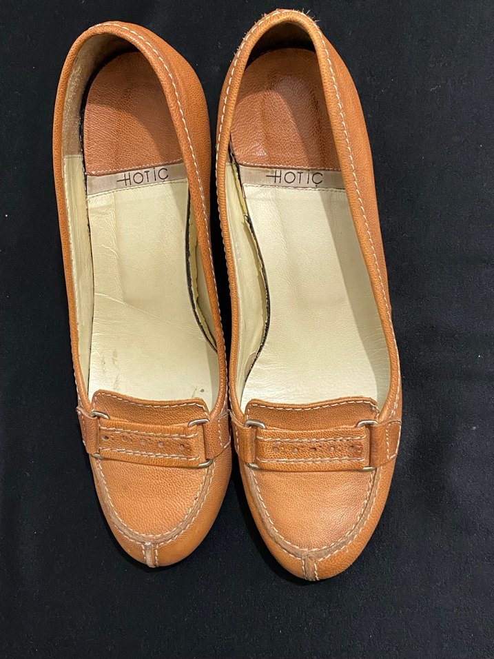 Bej Deri Tokalı Klasik Topuklu Kadın Ayakkabı - Görsel 5