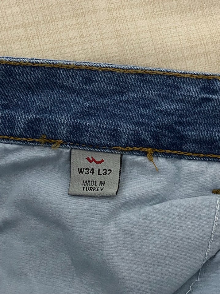 Mavi Midi Boy Bol Kesim Kadın Kot Pantolon - Görsel 5