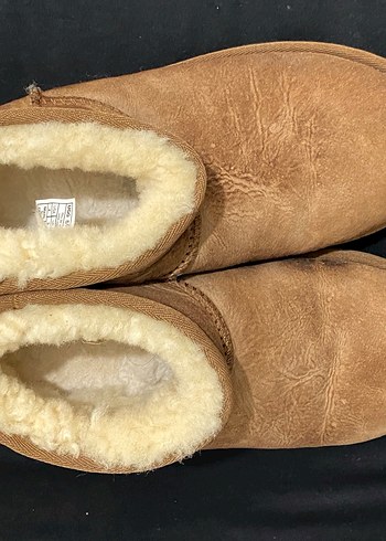 Bej Süet Kadın Kürklü Dolgu Topuk Bot - Görsel 4