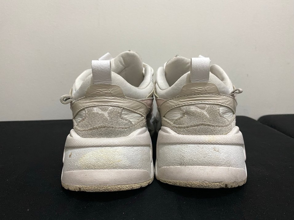 Deri Yılan Desenli Beyaz Kadın Sneakers - Görsel 3