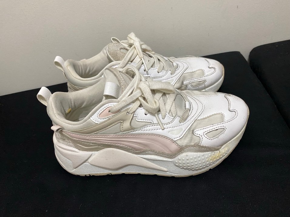 Deri Yılan Desenli Beyaz Kadın Sneakers - Görsel 2