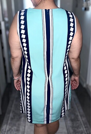 Kadın elbise şık rahat tiril tiril - Görsel 7