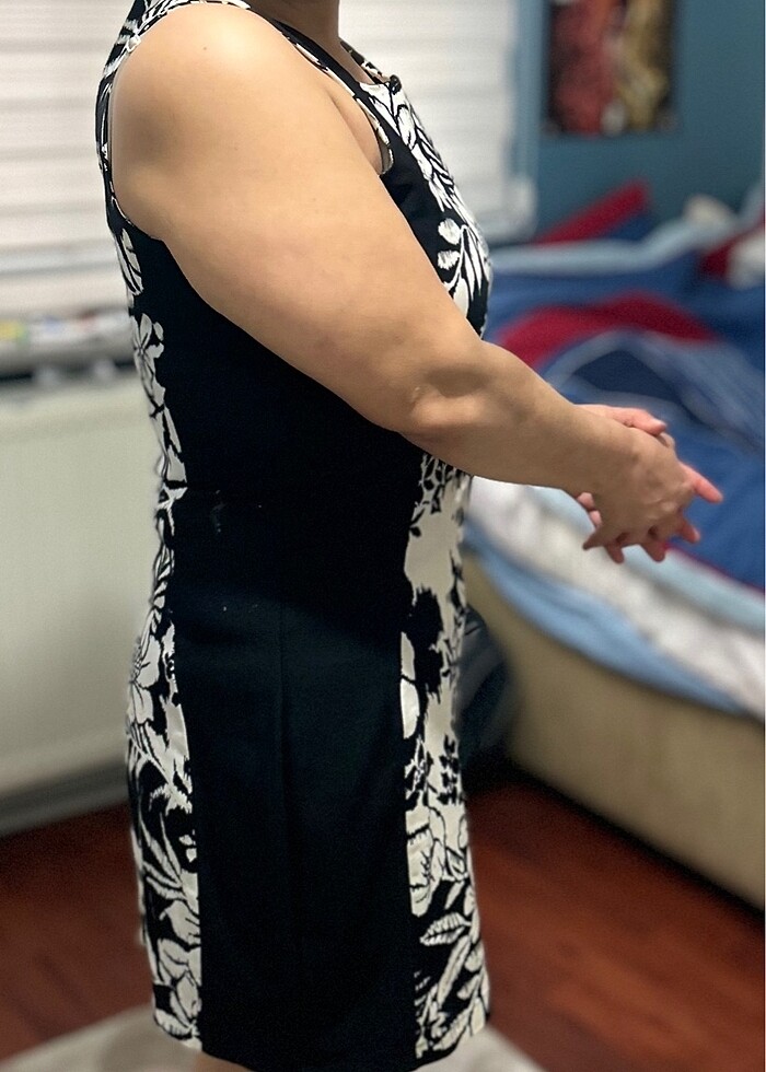 Kadın elbise esnek şık rahat astarlı - Görsel 4