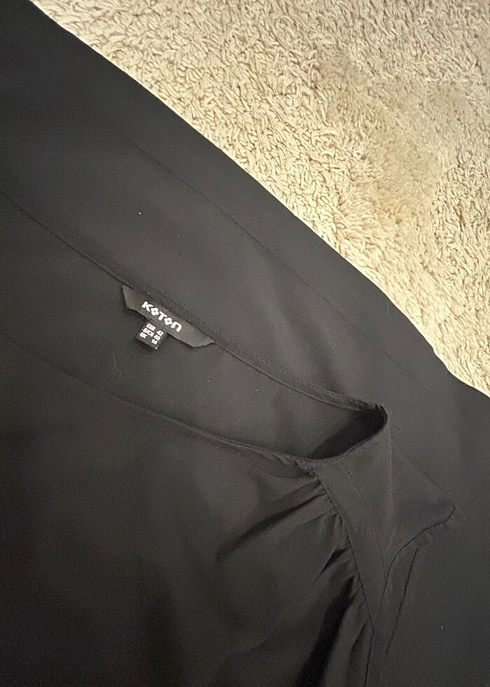 Koton şık rahat bluz siyah - Görsel 3