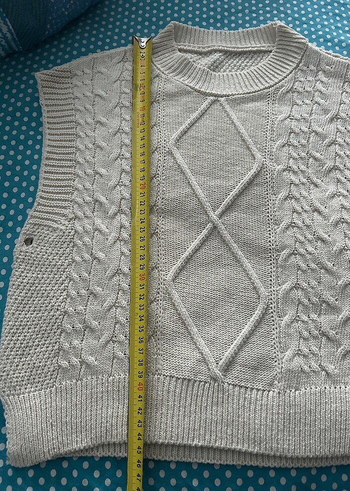 Kadın süveter triko yanlardan bağlamalı - Görsel 4