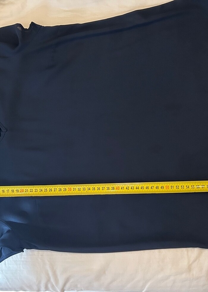 Koton çok şık lacivert dantelli bluz - Görsel 2