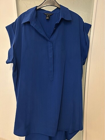 Mng bluz parlement mavisi şık rahat göml - Görsel 3