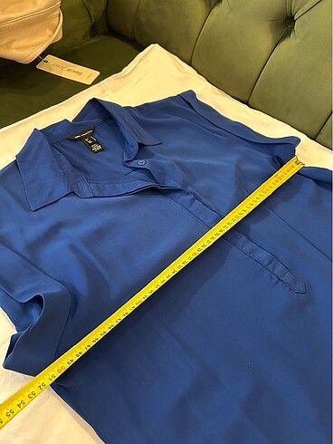 Mng bluz parlement mavisi şık rahat göml - Görsel 4