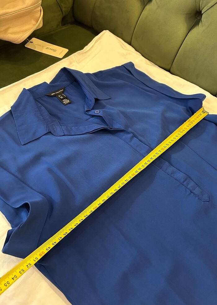 Mng bluz parlement mavisi şık rahat göml - Görsel 4