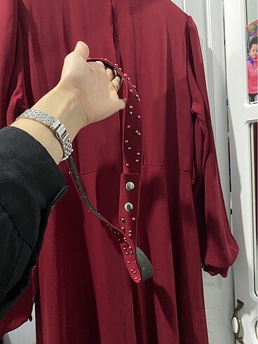 46 Beden bordo Renk Çok iyi durumda az giyilmiş elbise