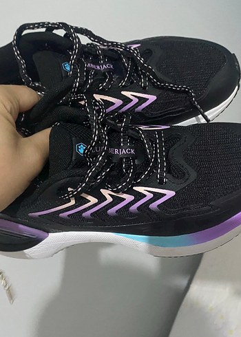 37 Beden Mor Bağcıklı Kadın Spor Ayakkabı