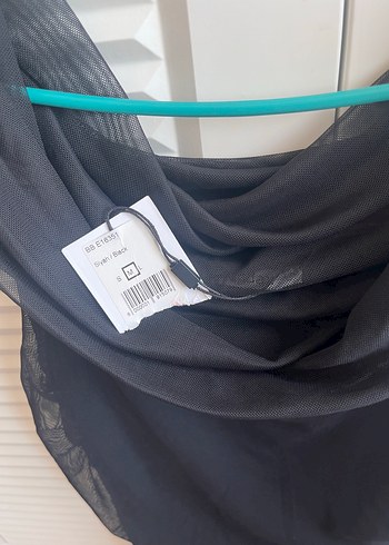 Siyah Drapeli Uzun Kadın Abiye Elbise - Görsel 2