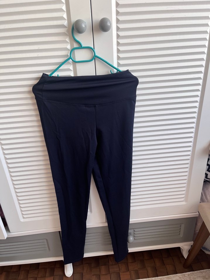 Siyah Kadın Tayt - Uzun ve Sade - Görsel 3