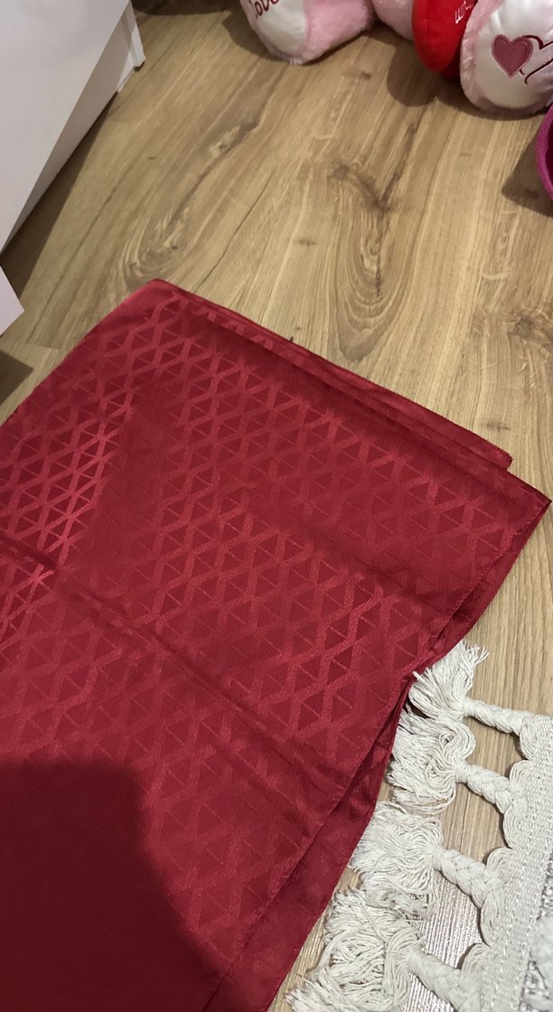 Bordo Kadın Şal - Drapeli ve Rahat - Görsel 3