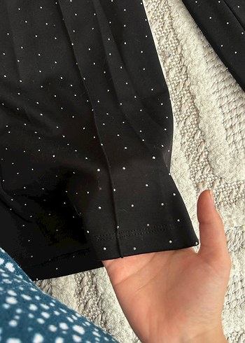 Gri Bağlama Desenli Uzun Kollu Kadın Takım - Görsel 10