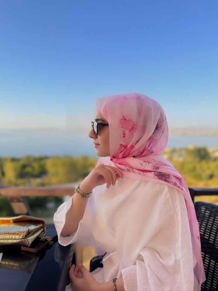 Bohem Beyaz Uzun Kollu Salaş Elbise - Görsel 3