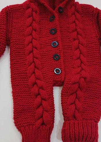 Zara KAPŞONLU ÖRGÜ BEBEK TULUMU