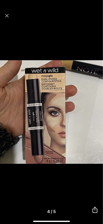  Beden Renk note kapatıcı wetn wild stick kontür contour