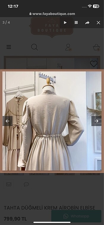 BSL FASHION Tesettür elbise