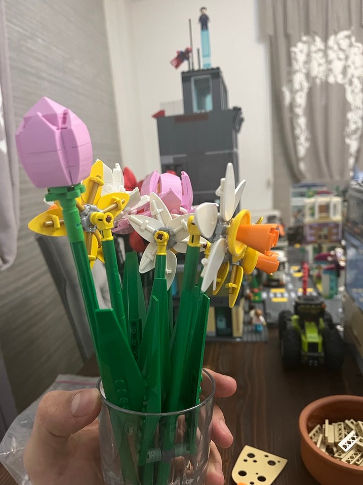 İkili lego çiçek seti - Görsel 3