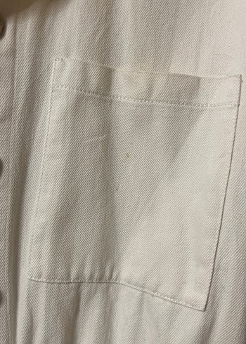 Kadın Beyaz Keten Tulum - Görsel 2