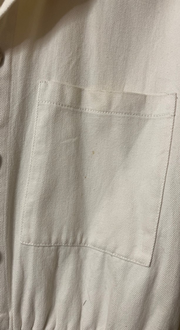 Kadın Beyaz Keten Tulum - Görsel 2