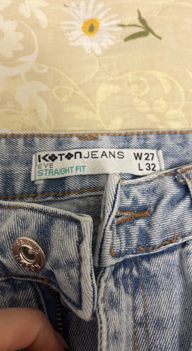 Straight fit kot pantolon - Görsel 2