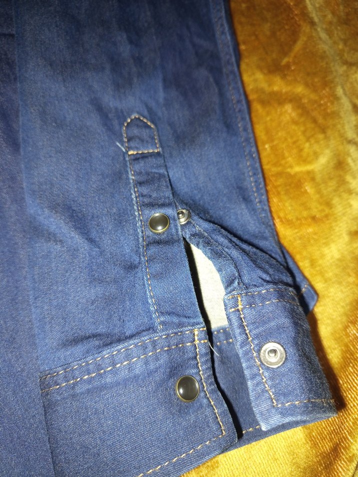 Mavi Kadın Denim Ceket Düğmeli - Görsel 5