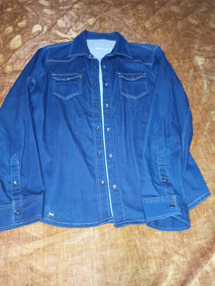 Mavi Kadın Denim Ceket Düğmeli - Görsel 4