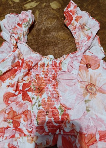 Bohem Renkli Mini Straplez Bluz - Görsel 4