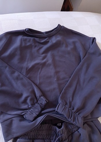 Gri Kadın Rahat Kesim Eşofman Takımı - Görsel 7