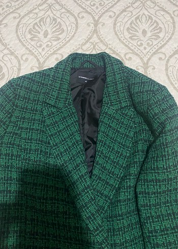 Düğmeli Yeşil Kadın Blazer Ceket - Görsel 3