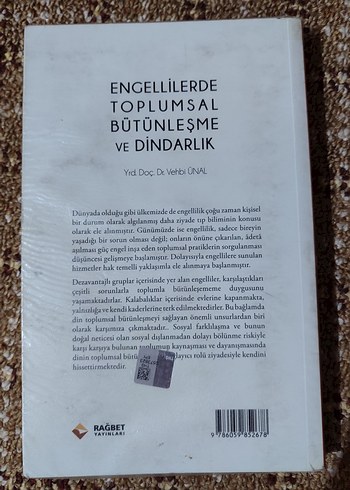 Engellilerde Toplumsal Bütünleşme ve Dindarlık Kitabı