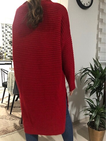 diğer Beden Kırmızı uzun elbise ve ya tunik kışlık