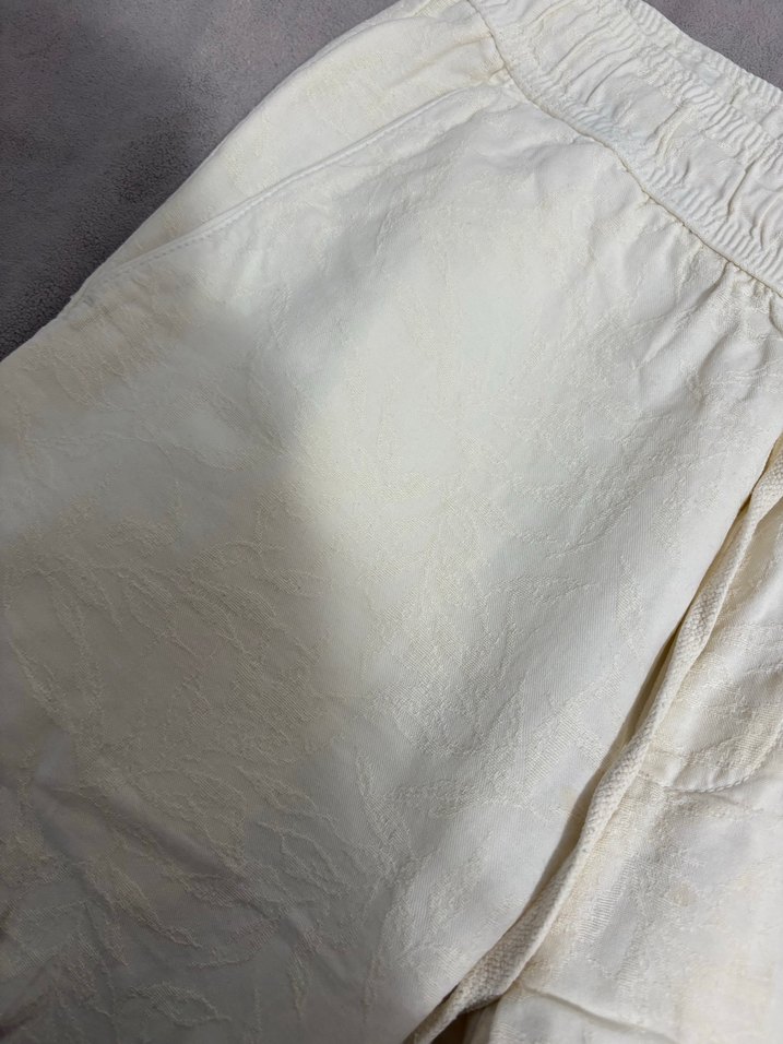 Beyaz Keten Salaş Pantolon - Görsel 2