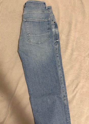 Bej Normal Kesim Denim Pantolon - Görsel 2