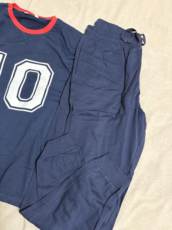 Mavi Erkek Pijama Takımı 10 Baskılı - Görsel 2